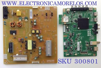 KIT DE TARJETAS PARA TV VIZIO / NUMERO DE PARTE MAIN 3648-0192-0150 / 0171-2272-6154 / 3648-0192-0395 / FUENTE 0500-0605-1010 / FSP099-1PSZ03A / 050006051010 / 3BS0408710GP / DISPLAY LSC480HN08-G09 / MODELO E48-D0 LAUSUB